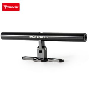 MOTOWOLF Motorcycle Handlebar Extension Bar, Aluminum Alloy Multifunctional Mount Bracket for Phone & GPS